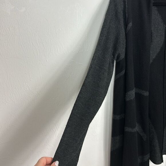 Cynthia Rowley Merino Wool Blend Drape Front Cardigan Sweater Size XL - Picture 2 of 8